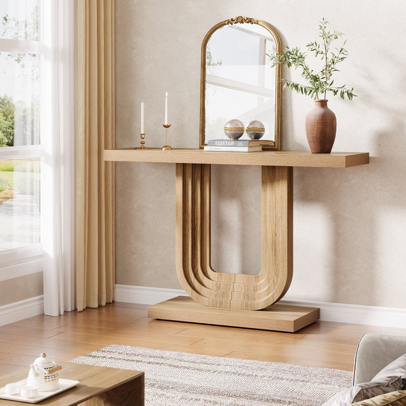Union Rustic 39" Farmhouse Wooden Console Table | Wayfair